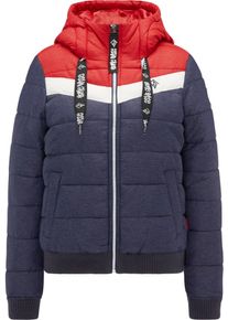 HOMEBASE, Damen Jacke, Blaumeliert / Rot / Weiß