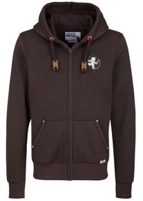 HOMEBASE, Herren 'Brandalised' Sweatjacke, Dunkelbraun