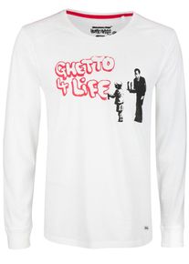 HOMEBASE, Herren 'Brandalised by HOMEBASE' Longsleeve, Wei&szlig;