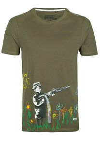HOMEBASE, Herren 'Brandalised by HOMEBASE' T-Shirt, Grün / Oliv