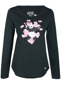 HOMEBASE, Damen 'Brandalised' Longsleeve, Grün / Tanne / Dunkelgrün