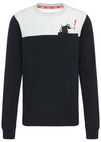 HOMEBASE, Herren Pullover, Grau / Schwarz