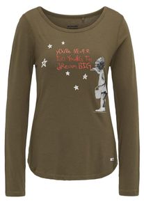 HOMEBASE, Damen Longsleeve, Oliv