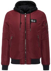 HOMEBASE, Herren Blouson, Burgunder / Schwarz