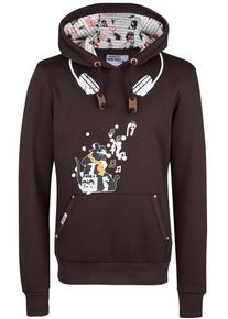 HOMEBASE, Damen Sweatshirt, Braun / Wei&szlig;