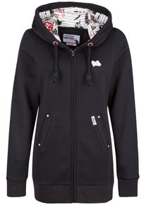 HOMEBASE, Damen 'Brandalised' Sweatjacke, Rosa / Schwarz