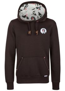 HOMEBASE, Damen Sweatshirt, Braun / Rot / Schwarz / Wei&szlig;