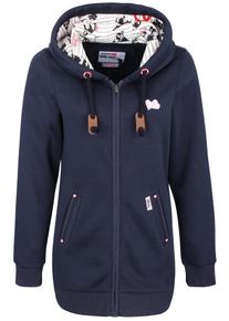 HOMEBASE, Damen 'Brandalised' Sweatjacke, Marine / Rosa