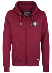 HOMEBASE, Herren 'Brandalised' Sweatjacke, Merlot