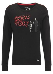 HOMEBASE, Herren Longsleeve, Schwarz