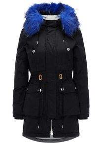 HOMEBASE, Damen Parka, Blau / Schwarz / Weiß