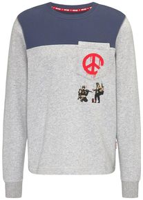 HOMEBASE, Herren Pullover, Marine / Graumeliert