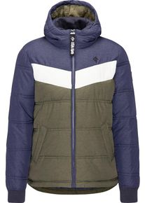 HOMEBASE, Herren Jacke, Marine / Oliv / Wei&szlig;