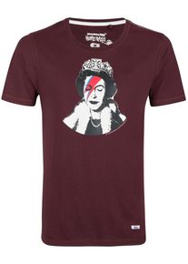 HOMEBASE, Herren 'Brandalised by HOMEBASE' T-Shirt, Rot / Bordeaux