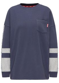 HOMEBASE, Damen Pullover, Marine / Grau