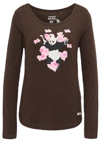 HOMEBASE, Damen Longsleeve, Braun
