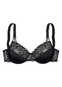 Nuance Große Größen Bügel-BH Gr. 85C schwarz geblümt für Damen