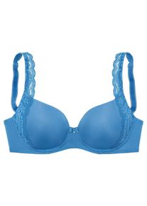 Lascana Große Größen Schalen-BH Gr. 100B blau für Damen