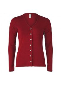 Engel Damen Cardigan Feinripp Wolljacke Women (Gr 34/36 |rot)