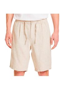 KnowledgeCotton Apparel - Fig Loose Linen Shorts Vegan - Shorts Gr M weiß/beige