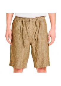 KnowledgeCotton Apparel - Fig Loose Linen Shorts Vegan - Shorts Gr M beige/weiß