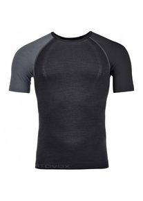 Ortovox 120 Comp Light Short Sleeve Merinounterwäsche Men (Gr S |schwarz/grau)