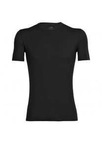 Icebreaker Anatomica S/S Crewe Merinounterwäsche Men (Gr L |schwarz)