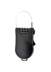 Basic Nature Zahlenschloss mit Drahtseil Rucksack-Zubeh&ouml;r (Gr 120 cm |schwarz)