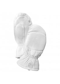 Hestra Leather Box Mitt Handschuhe (Größe 4 |grau/weiß)
