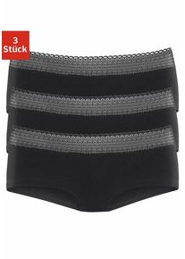 s.Oliver Panty schwarz Gr. 32/34 für Damen. Mit Spitze. Körpernah. Nachhaltig.