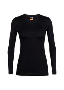 Icebreaker 200 Oasis L/S Crewe Merinounterw&auml;sche Damen (Gr XXL |schwarz)
