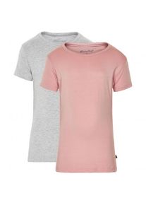 Minymo Basic 33 -T-Shirt S/S (2-Pack) T-Shirt Kinder (Gr 86 |rosa)