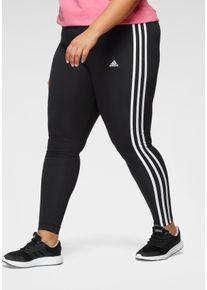 adidas Sportswear Große Größen Leggings Gr. 44/46 schwarz gestreift für Damen