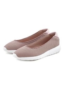 Lascana Ballerina 'Freizeitschuh, Slipper, Halbschuh,' pink Gr. 35 für Damen