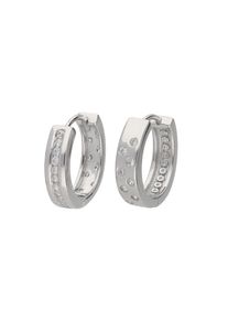 Vivance Damen Paar Creolen "Zirkonia", Silber 925 (Sterlingsilber), silber, Silber 925 (Sterlingsilber), Ohrringe