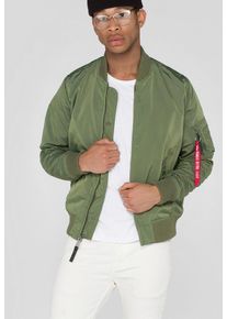 Herren Bomberjacke "MA-1 TT", grün, modisch, Gr. M, Alpha Industries, unifarben, Web, Obermaterial: 100% Nylon. Futter: 100% Nylon, Jacken