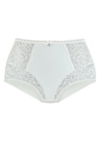 Lascana Große Größen Taillenslip Gr. 44/46 beige geblümt für Damen