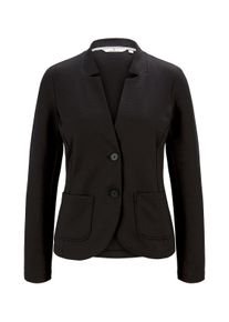 Tom Tailor Damen Strukturierter Ottoman Blazer, schwarz, Gr. XL