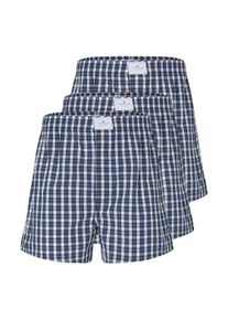 Tom Tailor Herren Boxer-Shorts im Zweierpack, blau, Logo Print, Gr. L/6