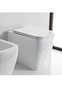 Scarabeo Teorema 2.0 Stand-Tiefspül-WC B: 36 L: 55 H: 42 cm weiß, mit BIO System Beschichtung 5138CLBK
