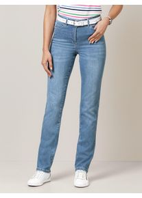 Walbusch Damen Jeans Bestform einfarbig Medium Blue