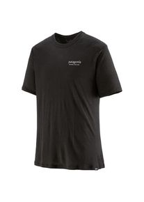 Patagonia Cap Cool Merino Graphic Shirt Merinoshirt Herren Wandern (Gr S |schwarz)