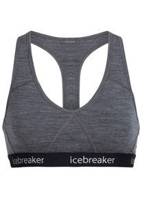 Merinounterwäsche Icebreaker Sprite Racerback Bra Damen (Gr XS |grau/blau)