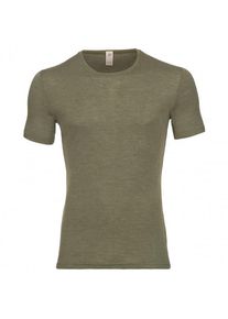 Engel - Shirt S/S - Merinounterwäsche Gr 46/48 oliv/grau