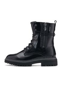 Tom Tailor Damen Stiefel mit Schnürsenkel, schwarz, Gr. 36