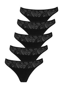 Vivance String schwarz Gr. 40/42 für Damen. Mit Spitze. Körpernah. Nachhaltig.