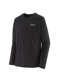 Patagonia L/S Cap Cool Merino Graphic Shirt Merinoshirt Herren Wandern (Gr XXL |schwarz)