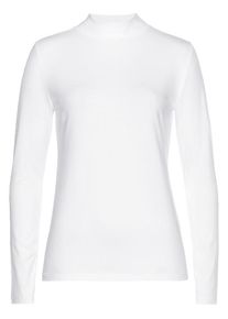 Lascana Stehkragenshirt weiß Gr. 32/34 für Damen. Figurbetont. Nachhaltig.