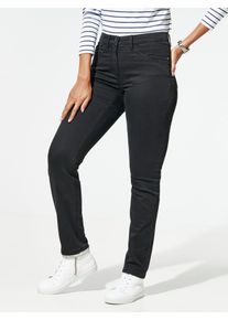 Walbusch Damen Husky Jeans Light einfarbig Black
