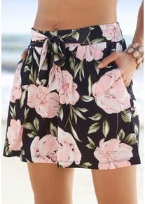 s.Oliver Shorts mehrfarbig Gr. 34 für Damen. Mit Allover-Druck. Gerade